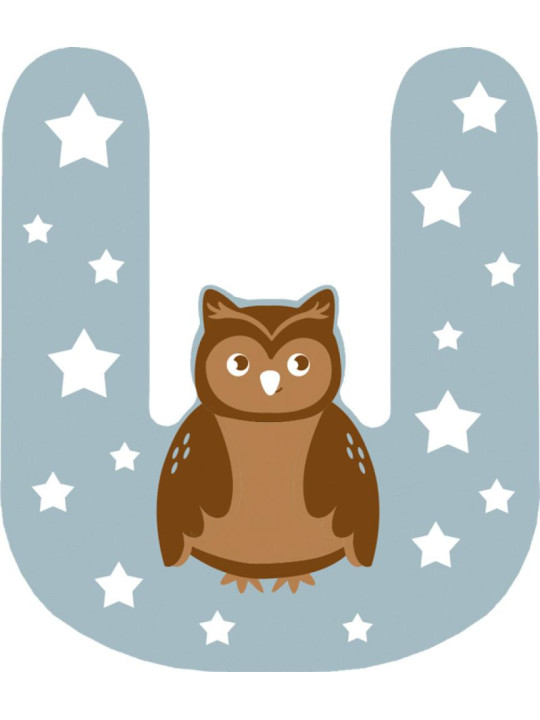 Wooden Nursery Letters U