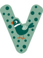 Wooden Nursery Letters V Wooden Nursery Letters V