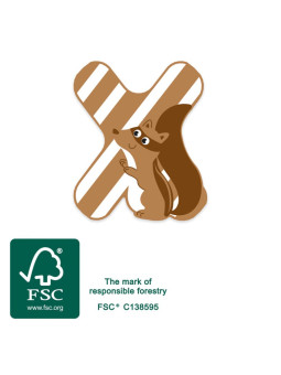 Wooden Nursery Letters X