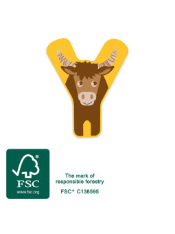 Wooden Nursery Letters Y