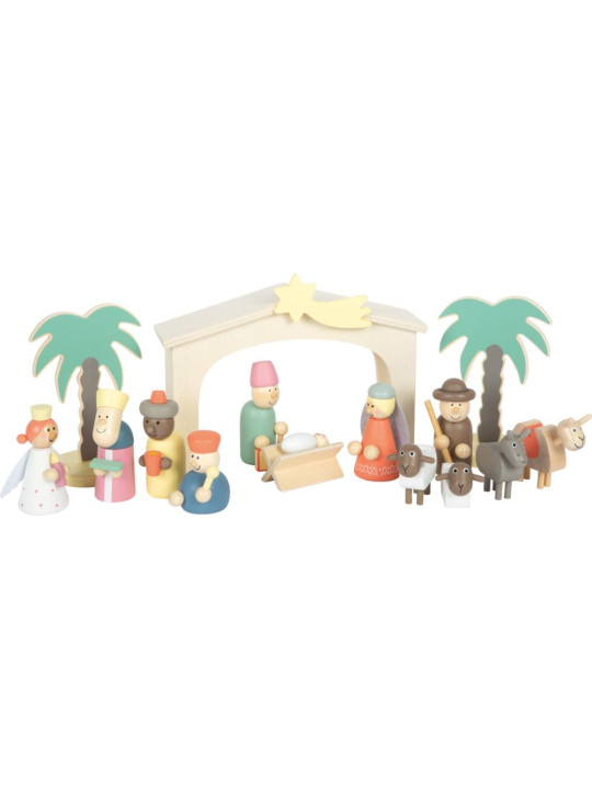 Wooden Manger Christmas Story Play Set
