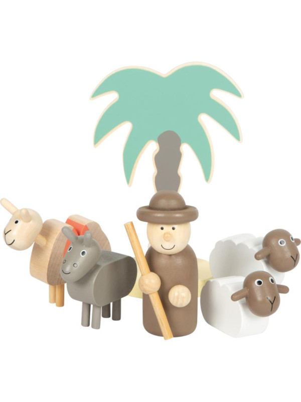 Wooden Manger Christmas Story Play Set