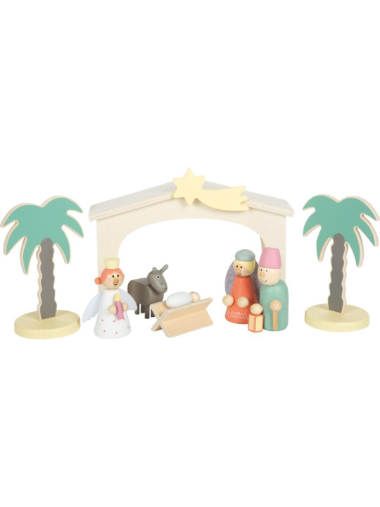 Wooden Manger Christmas Story Play Set