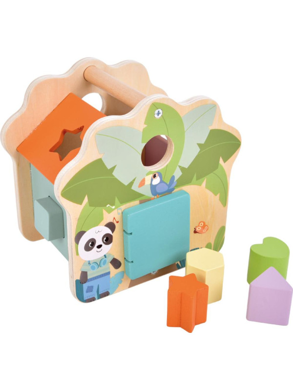 Shape-Fitting Cube House "Jungle Friends"