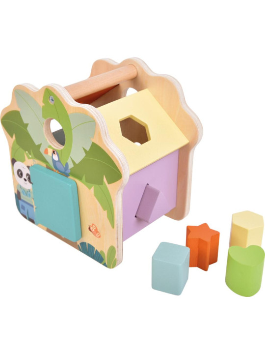 Shape-Fitting Cube House "Jungle Friends"
