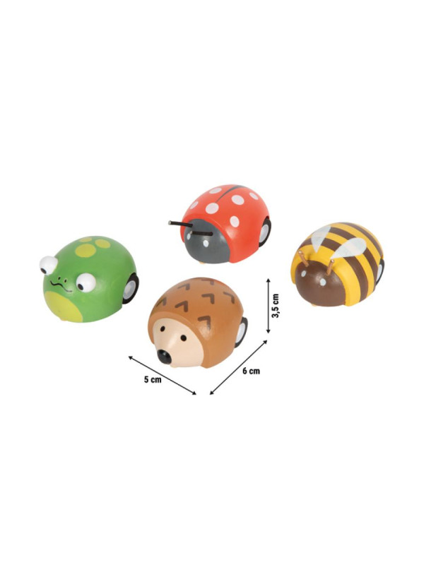 Pull-Back Animals Display Tiny Friends