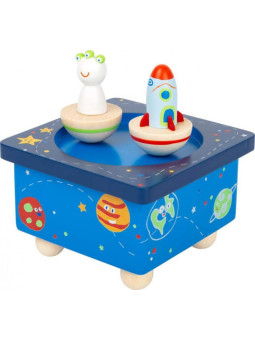 Pozytywka dla dzieci - kosmos, zabawka dźwiękowa dla dzieci, drewniana pozytywka