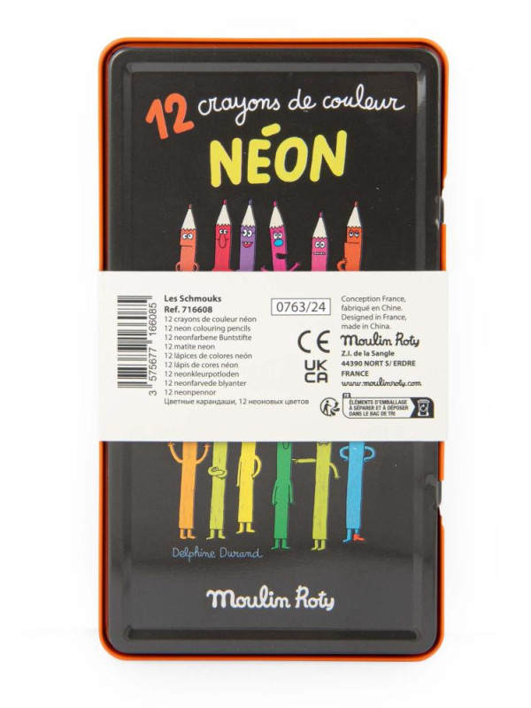 12 kredek neonowych LES SCHMOUKS 716608