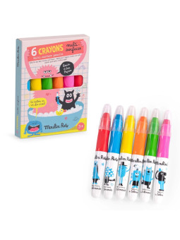 6 kredek do malowania różnych powierzchni 716611