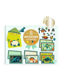 Zestaw do tworzenia zaproszeń DINOZAURY DD03497