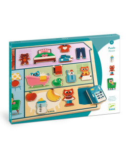 Drewniana łamigłówka DOM DJ01834