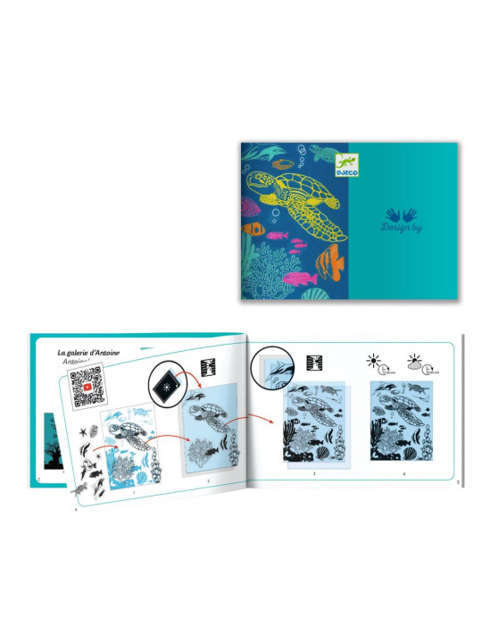 Zestaw artystyczny cyjanotypia OCEAN DJ09353