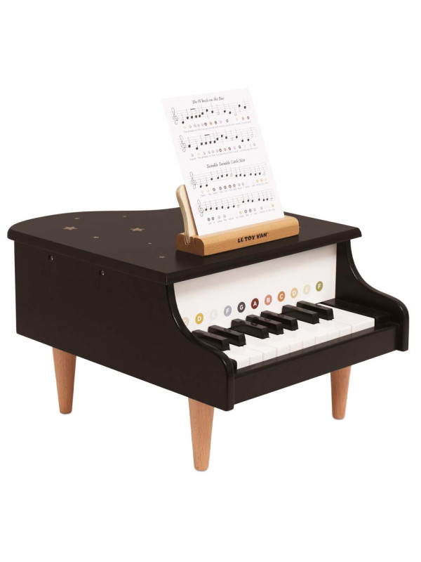 Drewniany fortepian edukacyjna zabawka dla dzieci pianino muzyka Le Toy Van