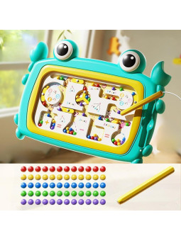WOOPIE Tablica Magnetyczna Montessori Labirynt Krab Turkusowa