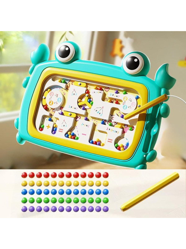 WOOPIE Tablica Magnetyczna Montessori Labirynt Krab Turkusowa