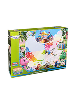 WOOPIE Mata Wodna do Malowania dla Dzieci z Dinozaurami + Akcesoria