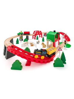 Drewniana kolejka Życie na farmie