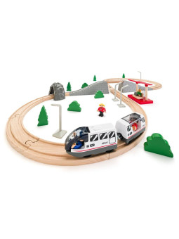 Ósemka - drewniana kolejka z mostem 45 elem.