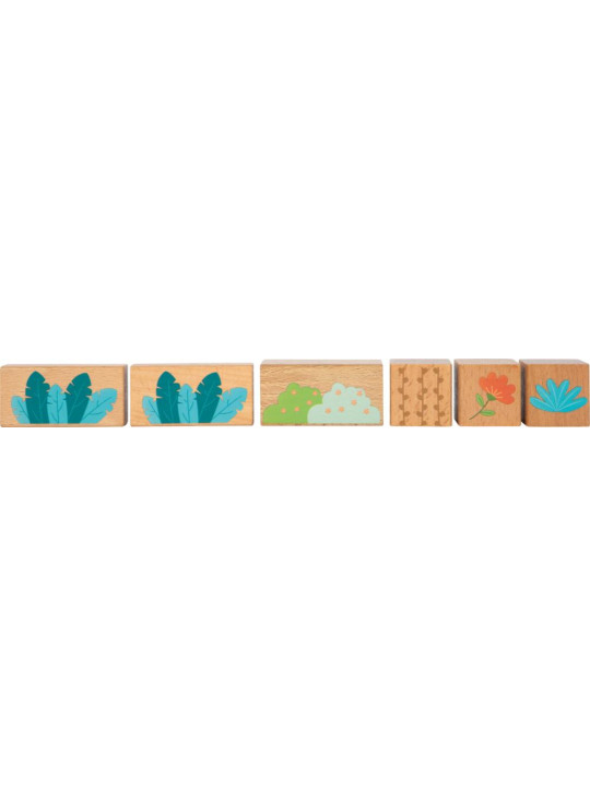 Wooden Building Blocks "Jungle Friends" Wooden Building Blocks "Jungle Friends"