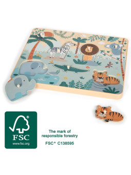 Animal Noises Puzzle "Safari"