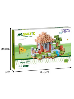 WOOPIE Klocki Magnetyczne Konstrukcyjne Świat Klocków 108 el.