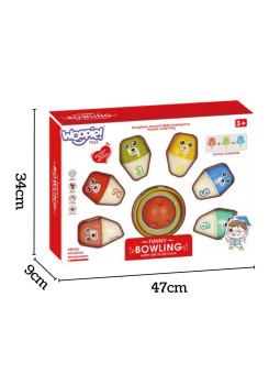 WOOPIE Kręgle Dla Dzieci Kolorowe Misie 3w1