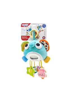 WOOPIE Baby Pluszowy Słonik Maskotka Interaktywna Przytulanka Muzyczna z Zawieszkami i Gryzakami