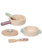 Zabawa w gotowanie Drewniane garnki dla dzieci Kitchen love Goki