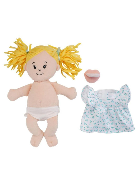 Lalka dla malucha Love Stella Peach z blond włoskami w kiteczkach Manhattan Toy