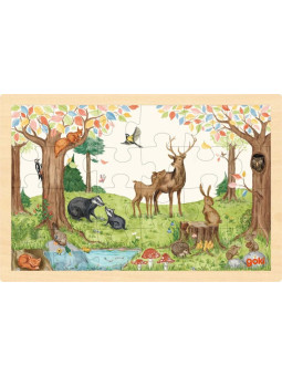 Puzzle drewniane Na polanie Goki