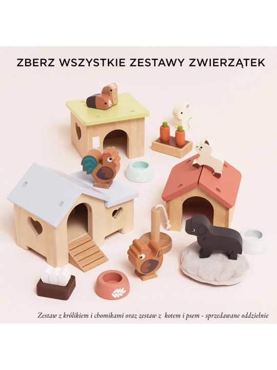 Drewniany kurnik zestaw, mebelki do domku dla lalek, zabawka, Le Toy Van Drewniany kurnik zestaw, mebelki do domku dla lalek, zabawka, Le Toy Van