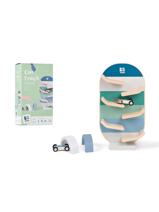 BS Toys, drewniana zjeżdżalnia tor samochodowy BS Toys, drewniana zjeżdżalnia tor samochodowy
