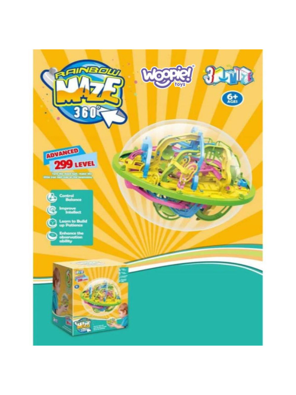 WOOPIE Labirynt 360 Gra Logiczno Zręcznościowa