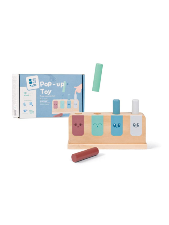 BS Toys, drewniana gra zręcznościowa Pop-up BS Toys, drewniana gra zręcznościowa Pop-up