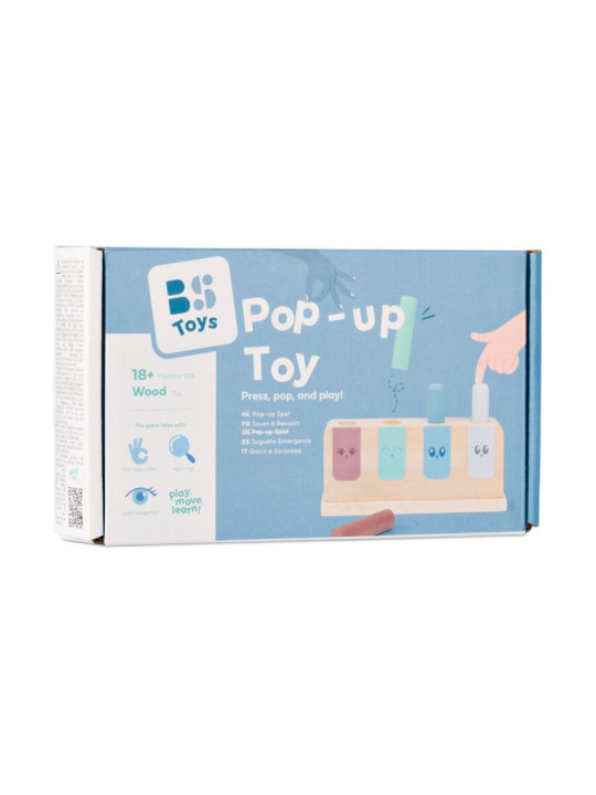 BS Toys, drewniana gra zręcznościowa Pop-up BS Toys, drewniana gra zręcznościowa Pop-up