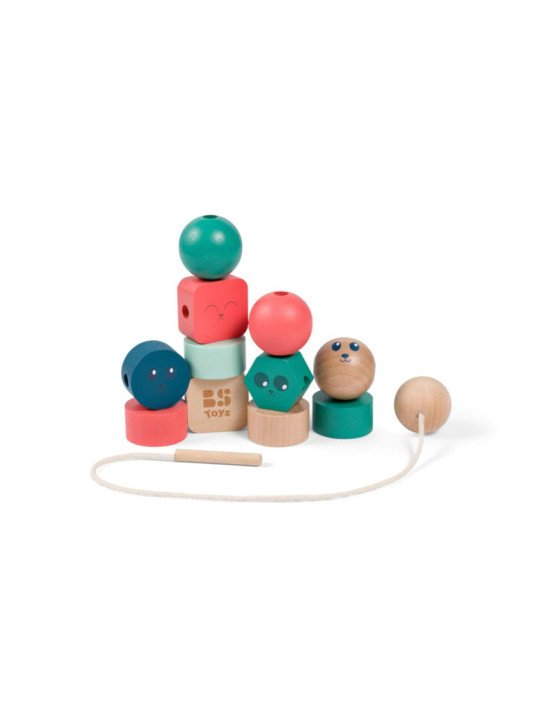 BS Toys, drewniana nawlekanka klocki Buźki BS Toys, drewniana nawlekanka klocki Buźki