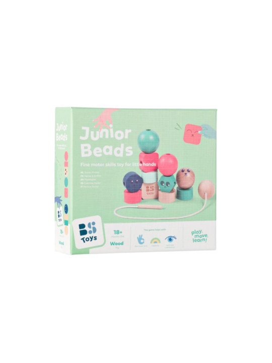 BS Toys, drewniana nawlekanka klocki Buźki BS Toys, drewniana nawlekanka klocki Buźki