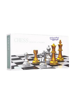 WOOPIE Szachy Magnetyczne Przenośne Złote Srebrne