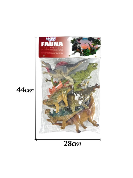 WOOPIE Zestaw Figurek Dinozaurów 6 Sztuk T-Rex