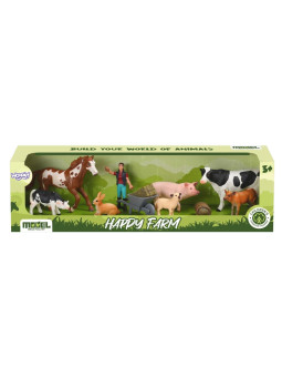 WOOPIE Figurki Zwierząt Szczęśliwa Farma 10el.