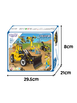 WOOPIE Zestaw Konstrukcyjny Pojazdy Budowlane STEAM 6w1 223 el.