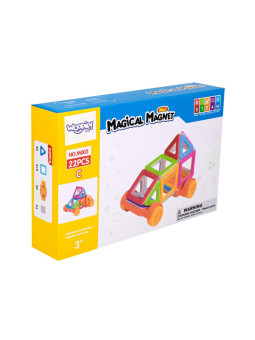 WOOPIE Klocki Magnetyczne Pojazd Mini Budowle STEAM 22el.