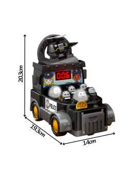 WOOPIE Gra Zręcznościowa Uderz Młotkiem Wbijak Wóz Policyjny z Akcesoriami