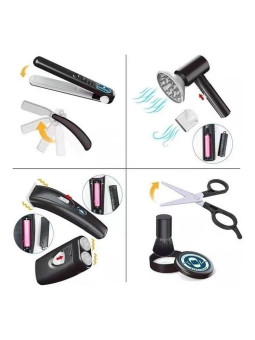 WOOPIE Barber Zestaw Fryzjerski dla Dzieci Salon Stylizacji 24el.