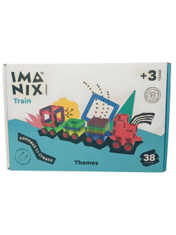 Imanix klocki magnetyczne TRAIN 38 elem. 350038