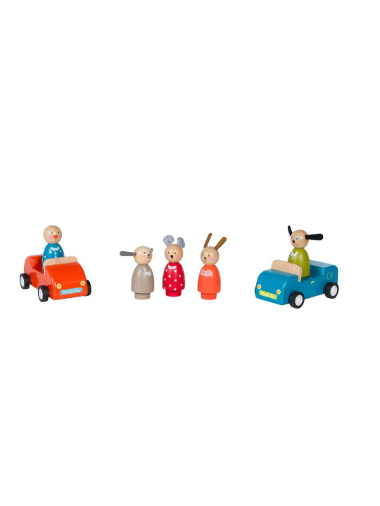 Drewniane figurki kpl 5 szt - 7,5cm 632421