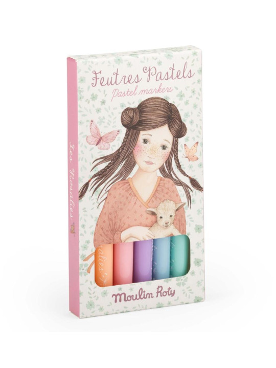 Markery pastelowe 6 szt LES ROSALIES 710614