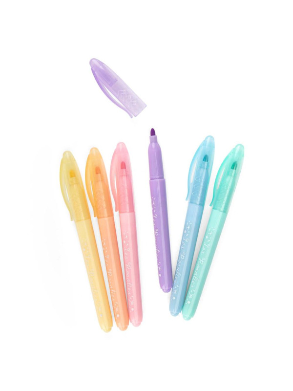 Markery pastelowe 6 szt LES ROSALIES 710614