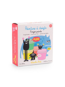 Farby do malowania palcami 4 kolory 716610