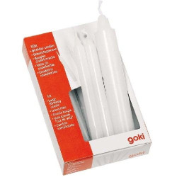 11 urodzinowych białych świeczek goki - artykuły urodzinowe, świeczki na urodziny